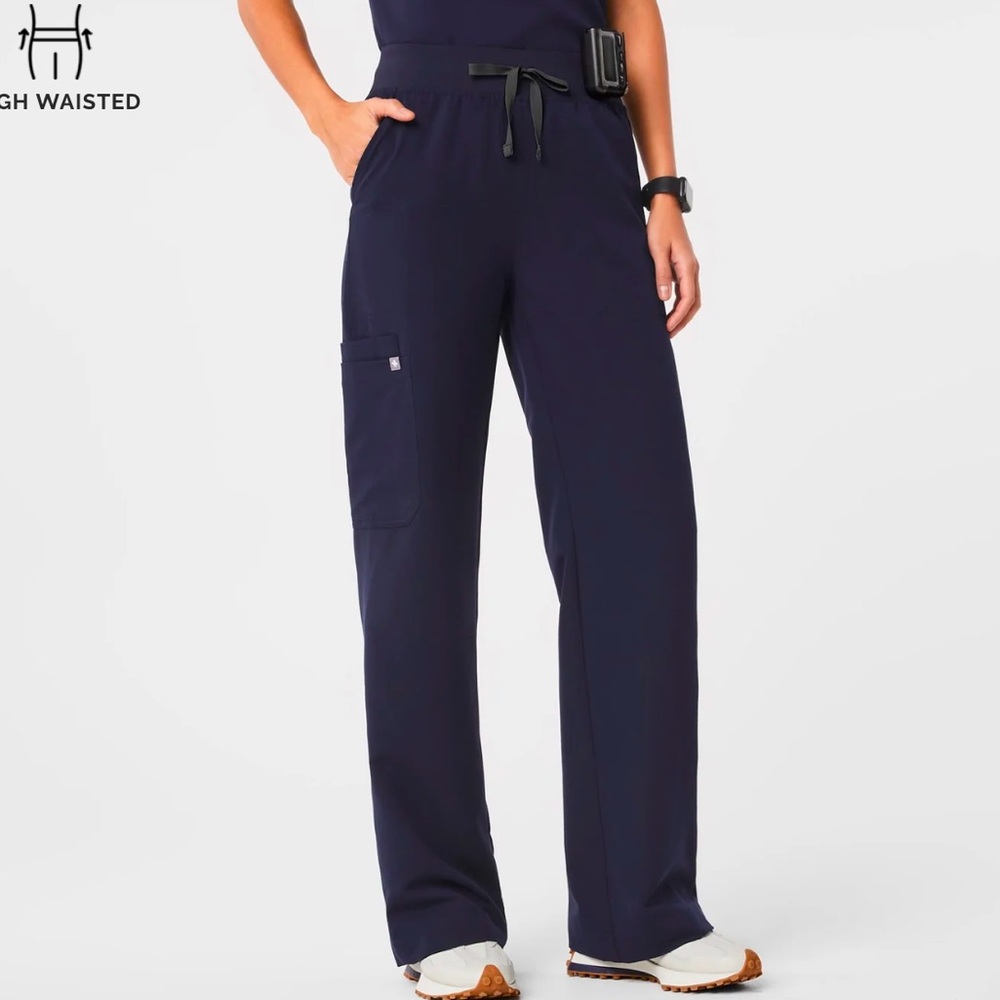 Figs High Waisted Isabel Wide Leg Scrub Pants